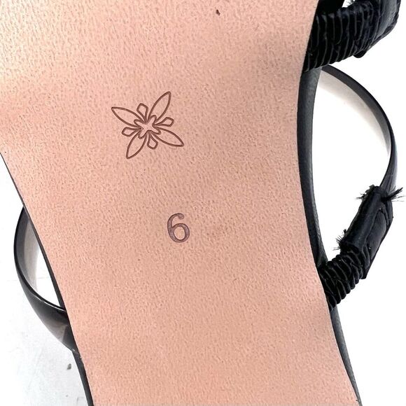 BCBGeneration Falla Black Block Heel Square Toe Sandals High Heels - Picture 8 of 8